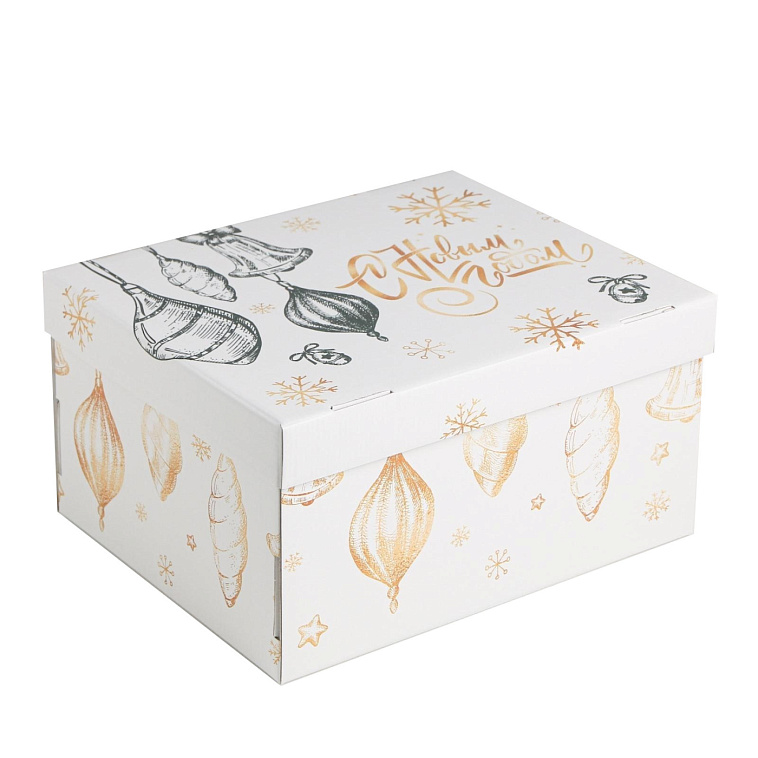 Складная коробка "Новый год", 31,2 х 25,6 х 16,1 см 606x758